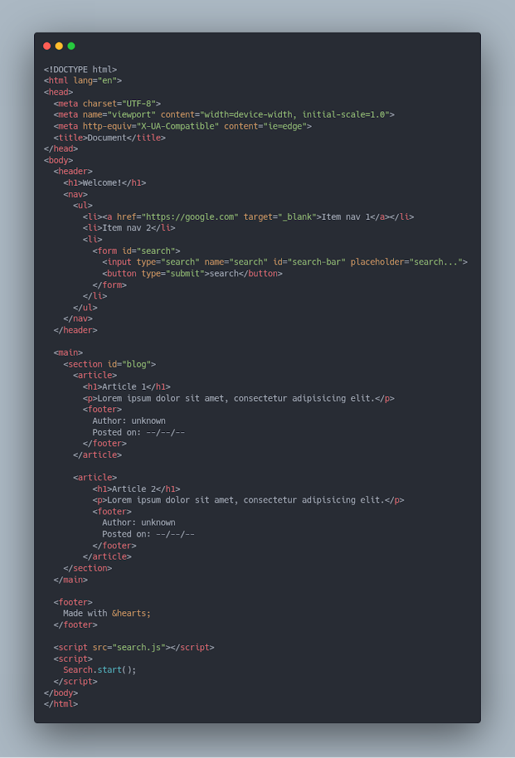 HTML Test